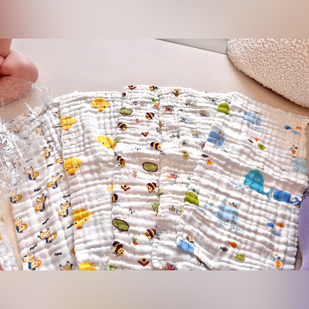Adorable Baby Muslin Swaddle Blankets